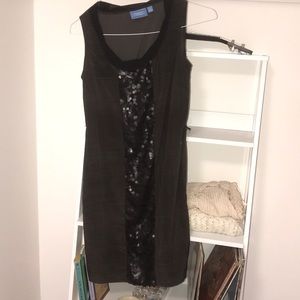 Grey/Black Sparkly Formal Cocktail Vera Wang Dress